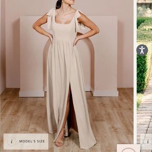 Revelry Champagne Bridesmaids Dress